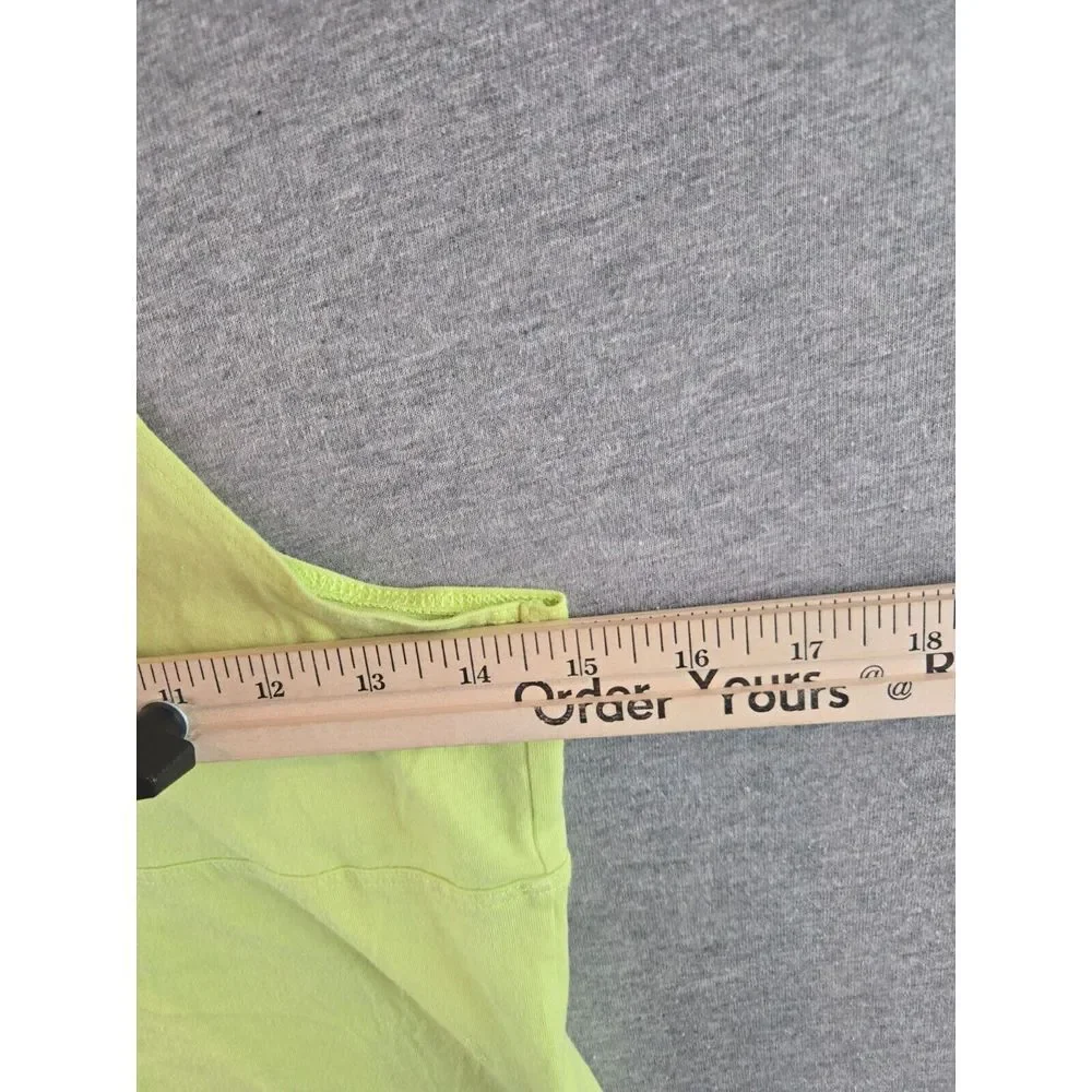 The North Face Girl's Criss Cross Neon Green Tank Top Size Large 14/16 Hiking‎